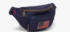 NWT Polo Ralph Lauren USA Patched RL Logo Crossbody Shoulder Bag Fanny Pack