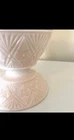 Vintage Pink Milk Glass Footed Candy Dish Vase 1950's Napco