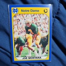Joe Montana #1 Prices | 1990 Notre Dame Collegiate Collection | Football  Cards