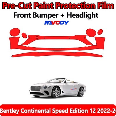  Front Bumper PPF Kit Film For Bentley Continental Speed Edition 12 2022-2024