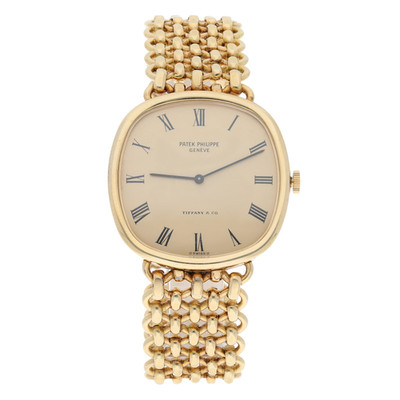 Vintage Patek Philippe Roman Champagne Dial Yellow Gold Watch