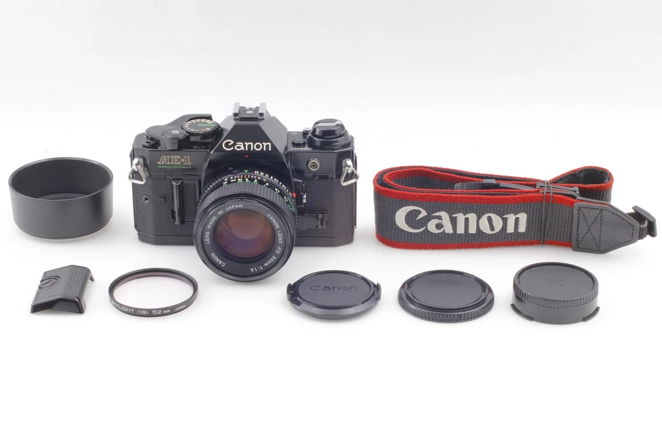 [MINT] Canon AE-1 Program 35mm Film Camera NFD New FD 50mm f1.4 Lens  From JAPAN - Image 3 of 4