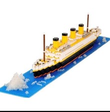 Titanic Bausteine Set Zum Zusammenbauen 1860 Teile Luxus Kreuzfahrtschiff Modell