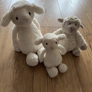 Jellycat Lamb Sheep Bundle Small & Medium Retired Set Bashful