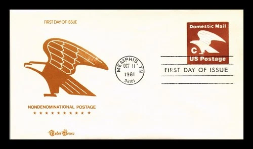 US COVER DOMESTIC MAIL C RATE POSTAL STATIONERY FDC TUDOR HOUSE CACHET