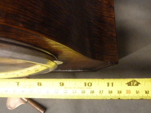 ART DECO MANTEL CLOCK PERIVALE OAK SERVICED REFINISHED WESTMINSTER CHIMES SPRING - Picture 9 of 13