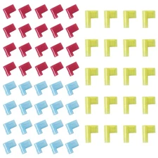 SJZBIN 60PCS Nylon Flag Spade Quick Disconnects Female Wire Connector 90 Degr...