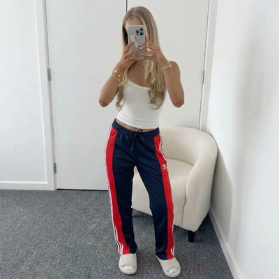 Adidas Originals Track Pants Navy/Red   Retro 3-Stripes Classic Damen