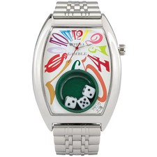 Frank Miura Macau Gamble Watch FMT104-SVSVCRW Parody Silver Japan Authent