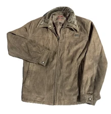 Bottega Italia Venezia Women's Sz M Vegan Suede Full Zip Coat Jacket Made Italy