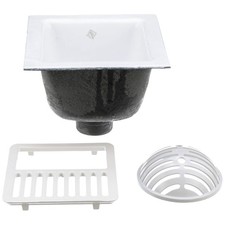 FD2375-NH3-H FD2375 12"x12" Floor Sink Body & Dome Strainer 6" Sump Depth 3"