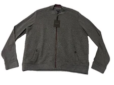 TED BAKER LONDON ITALY Mens 6 Full Zip LS Quilted Baseball Bomber Jacket NWT