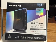 netgear nighthawk ac1900 wifi cable modem router Open Box