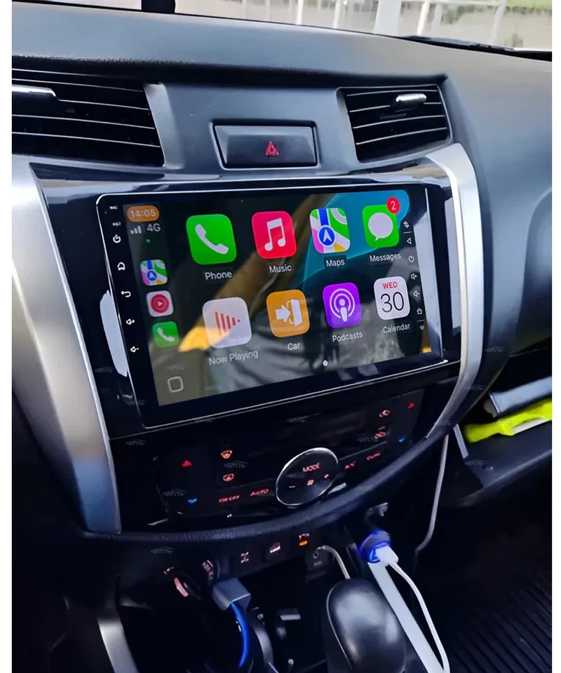 Head unit 4+64G Android 14 Carplay Radio FM RDS BT For Nissan Navara NP300 15-19