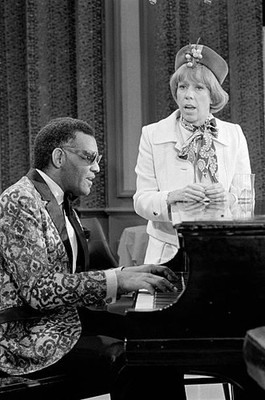 Ray Charles and Carol Burnett performing on THE CAROL BURNETT SHOW- Old Photo