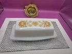 Vintage Pyrex Butterfly Gold Butter Dish W/ Lid Excellent 👍