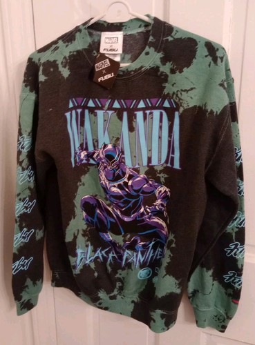 Marvel Comics Black Panther Wakanda Sweatshirt Mens Size M FUBU - Picture 1 of 10