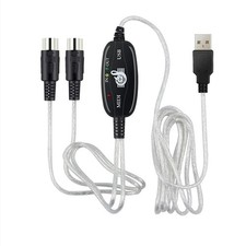 MIDI to USB IN-OUT Music to PC 5 Pin Electronic Keyboard Audio Converter Adapter
