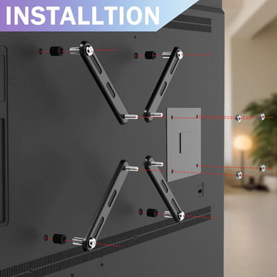 VESA Mount Adapter Kit for Screens 32 to 55 Inch LCD LED TV，TV Wall Mount Bra...