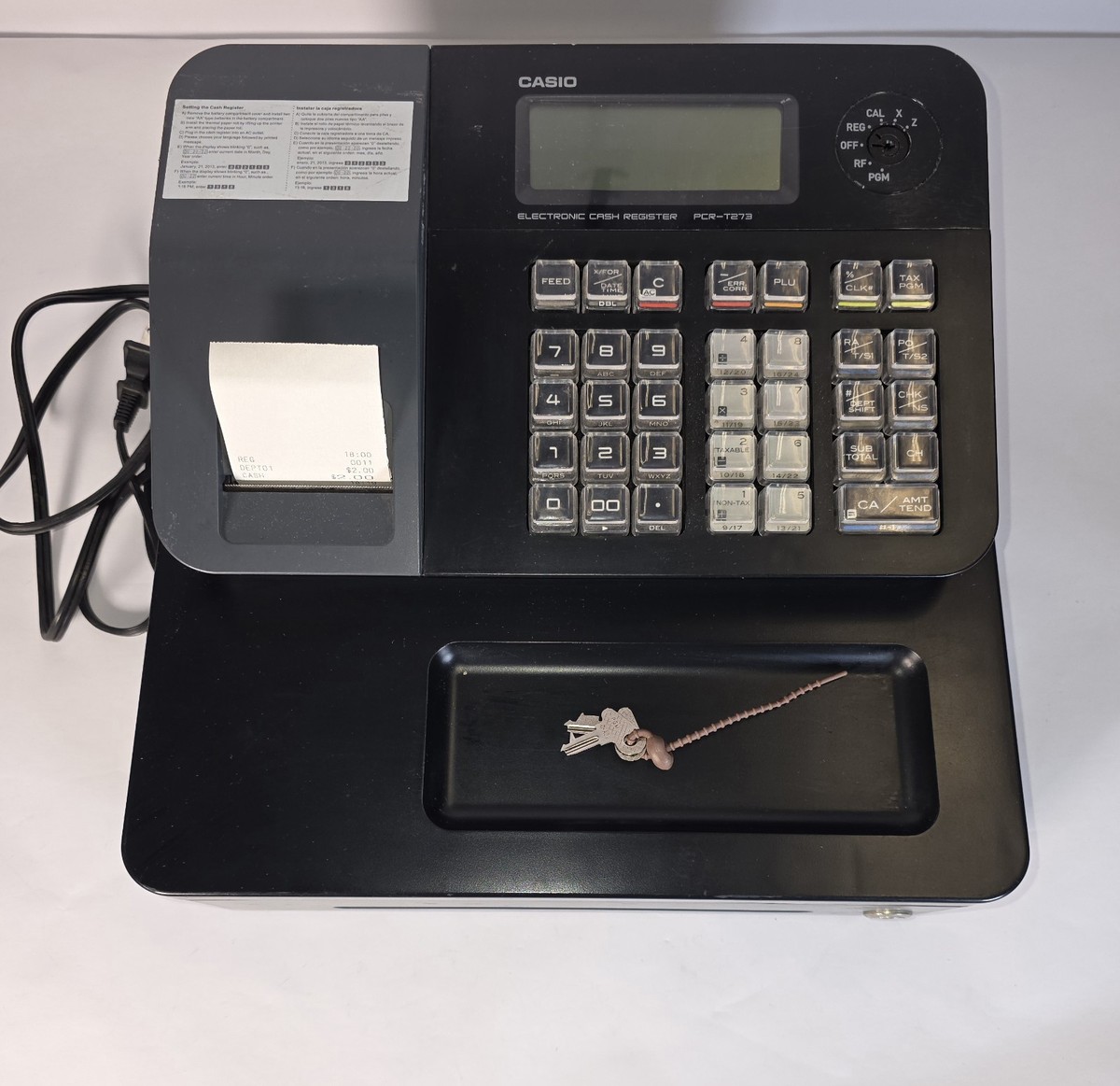 Buy Casio PCR-T273 Entry Level Electronic Cash Register online