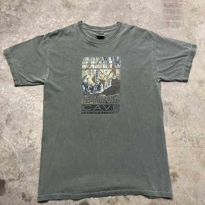 #ad #ad Vintage Mammoth Cave Faded T Shirt Mens L Green Earth Tone National Park Hiking $19.56