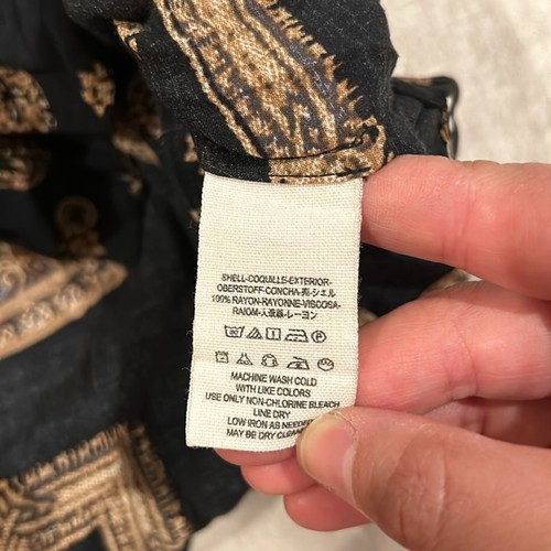 FREE PEOPLE Little Secrets Scarf Print Shirt Boho. Size S - Picture 6 of 11