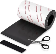 Rubber Pads Non Slip Non Skid Silicone Pads, Adhesive Rubber Pads 4x40 in. Black