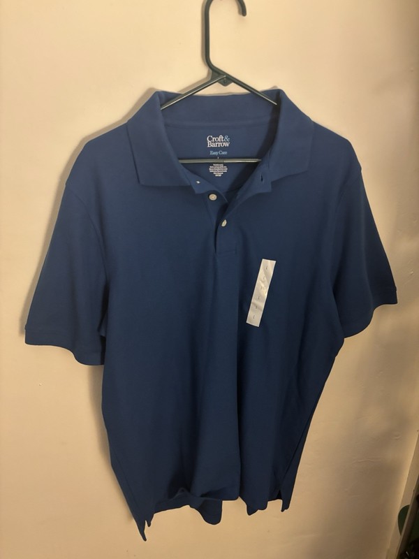 Croft & Barrow Polo Shirt Large Easy To Care