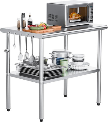 30'' X 24'' Stainless Steel Table for Prep & Work,Commercial Worktables & Workst