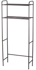 2 Tier Over The Toilet Bathroom Space Saver Metal Shelf Storage Unit Anti-rust