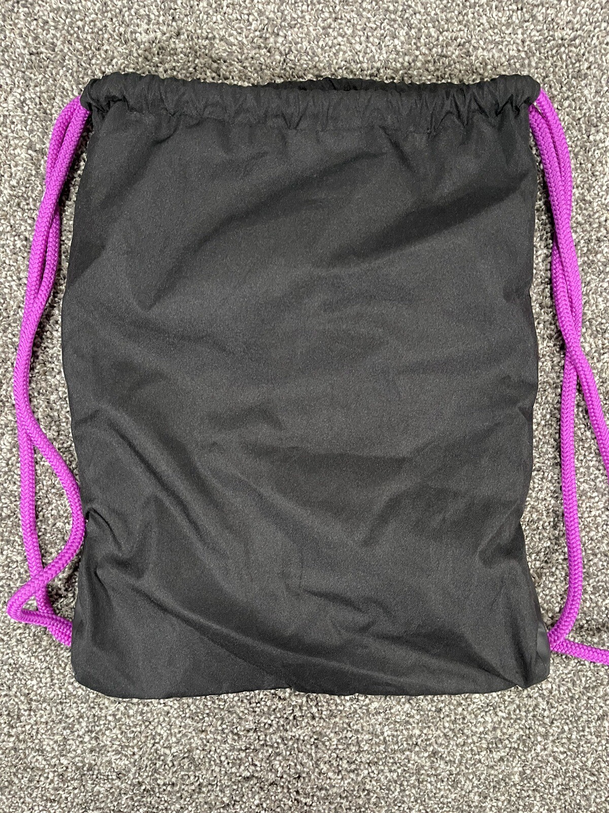 Adidas Drawstring Backpack Sack Black Purple Oran… - image 2