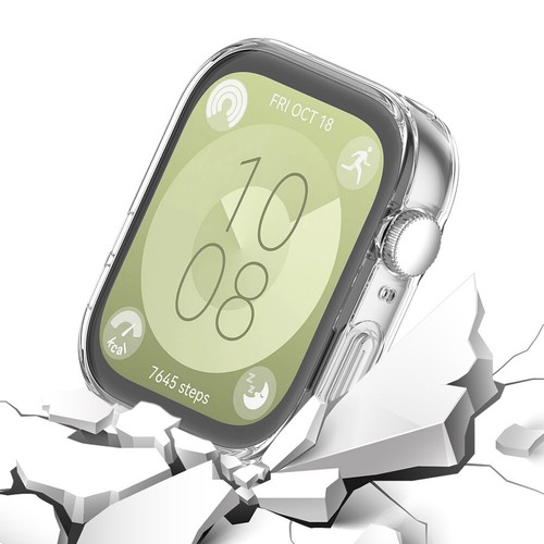 Etui TPU Miękkie pełne zderzak Pokrowiec ochronny do Huawei Watch Fit 3 (przezroczysty biały) - Zdjęcie 6 z 11
