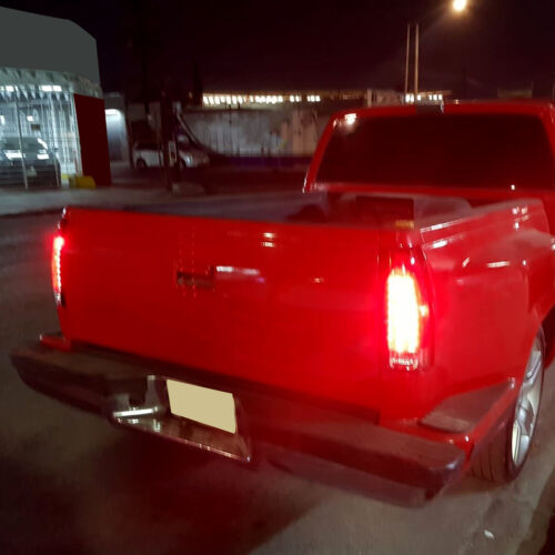 For 1988 88-98 Chevrolet GMC C/K 1500 2500 3500 Red Chrome LED Tail Light Lamp - Picture 6 of 14