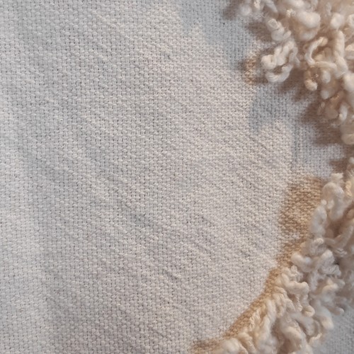 H&M Home Pillow Sham Cover 100% Cotton Natural 20"x35" Art Deco Boho Zippered - Picture 5 of 6