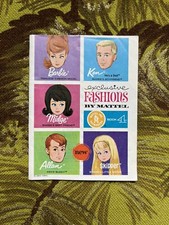Exclusive Fashions By Mattel Book 4 1963 Barbie Ken Midge Alan Skipper