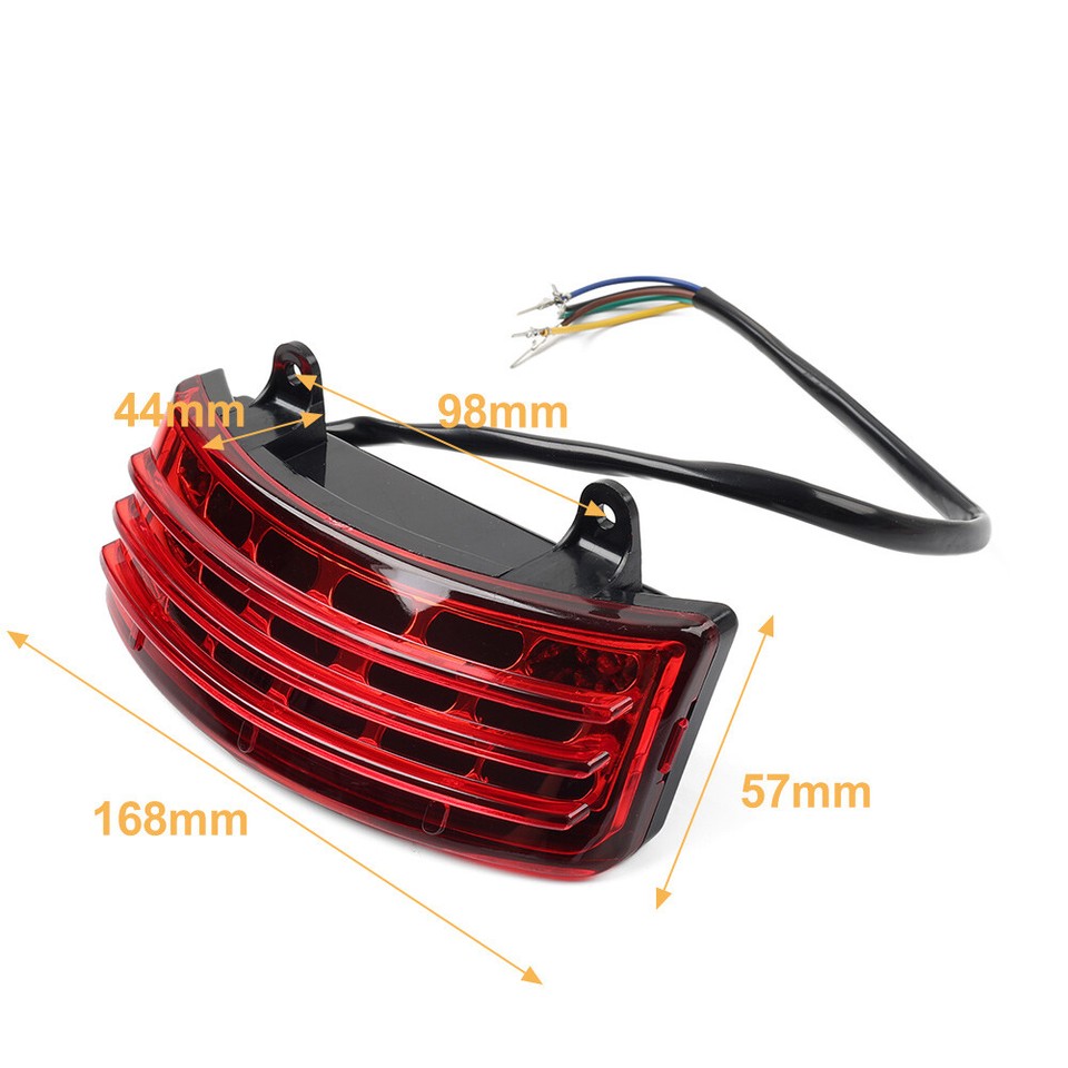 Fender Rear TriBar LED Turn Signal Tail light For Harley Road Street