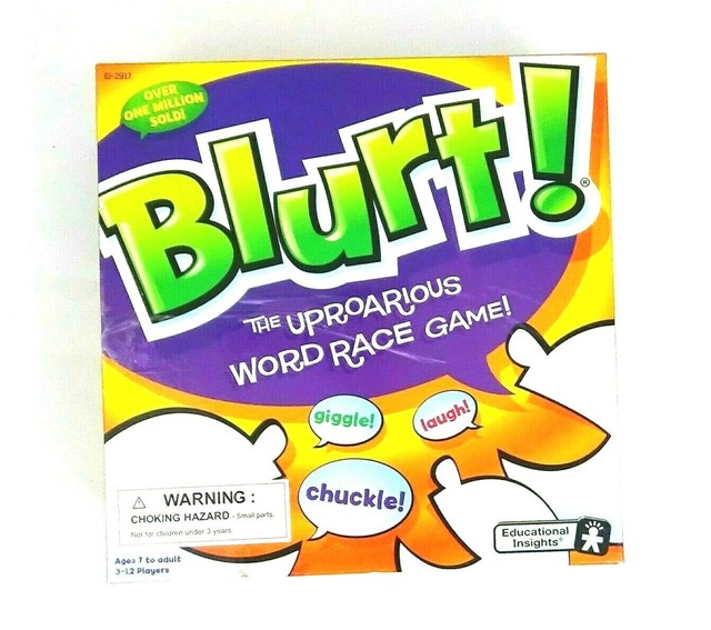 Blurt Word Board Game Vocabulary Enhancing Educational 7 To Adults 3 12 Players For Sale Online
