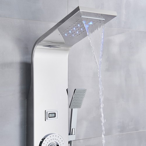 Pannello colonna doccia idromassaggio inox pioggia cascate led soffione doccia - Foto 174 di 250