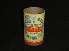Vintage Regent-Carlton Badminton Shuttlecocks Can empty