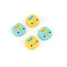GeekShare Square Robot Thumb Grips for Nintendo Switch  Lite  Switch OLED 4PCS