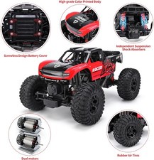 RC Trucks 4X4 Offroad Waterproof - 1:12 Scale Large Amphibious Remote Control
