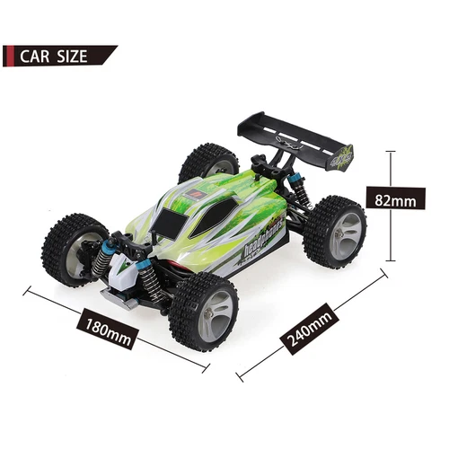 WLtoys A959-A 1/18 2.4G 4WD RC Racing Car 70KM/H High-Speed Off-Road Buggy RTR - Picture 3 of 22