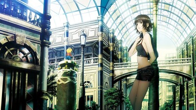 Anime girls mardock scramble balot rune leaning belly CCG Gaming Mat Desk