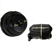 7 Dual Street Rod Booster W 1 18 Wilwood Master Cylinder Black Universal 7 Dual Street Rod Booster W 1 18 Wilwood Master Cylinder Black Universal