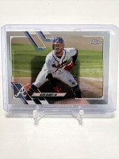 2021 Topps Chrome Ozzie Albies Atlanta Braves Baseball 24 Chrome