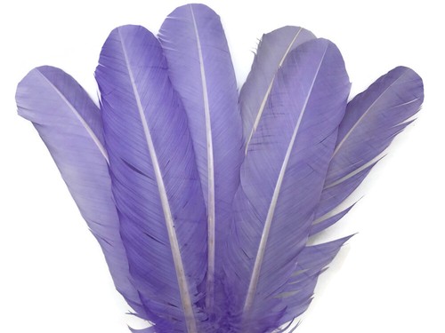1/4 Lb. Lavender Turkey Tom Rounds Secondary Wing Quill Wholesale Feathers Craft - 第 3/12 張圖片