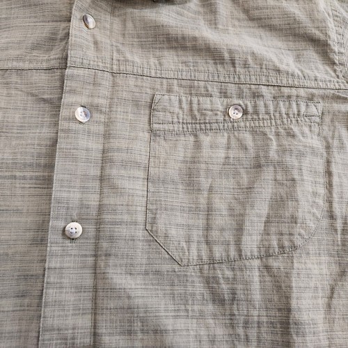 Mountain Hardwear Shirt Mens Large Green Button Up Short Sleeve Casual Camp - Picture 2 of 13