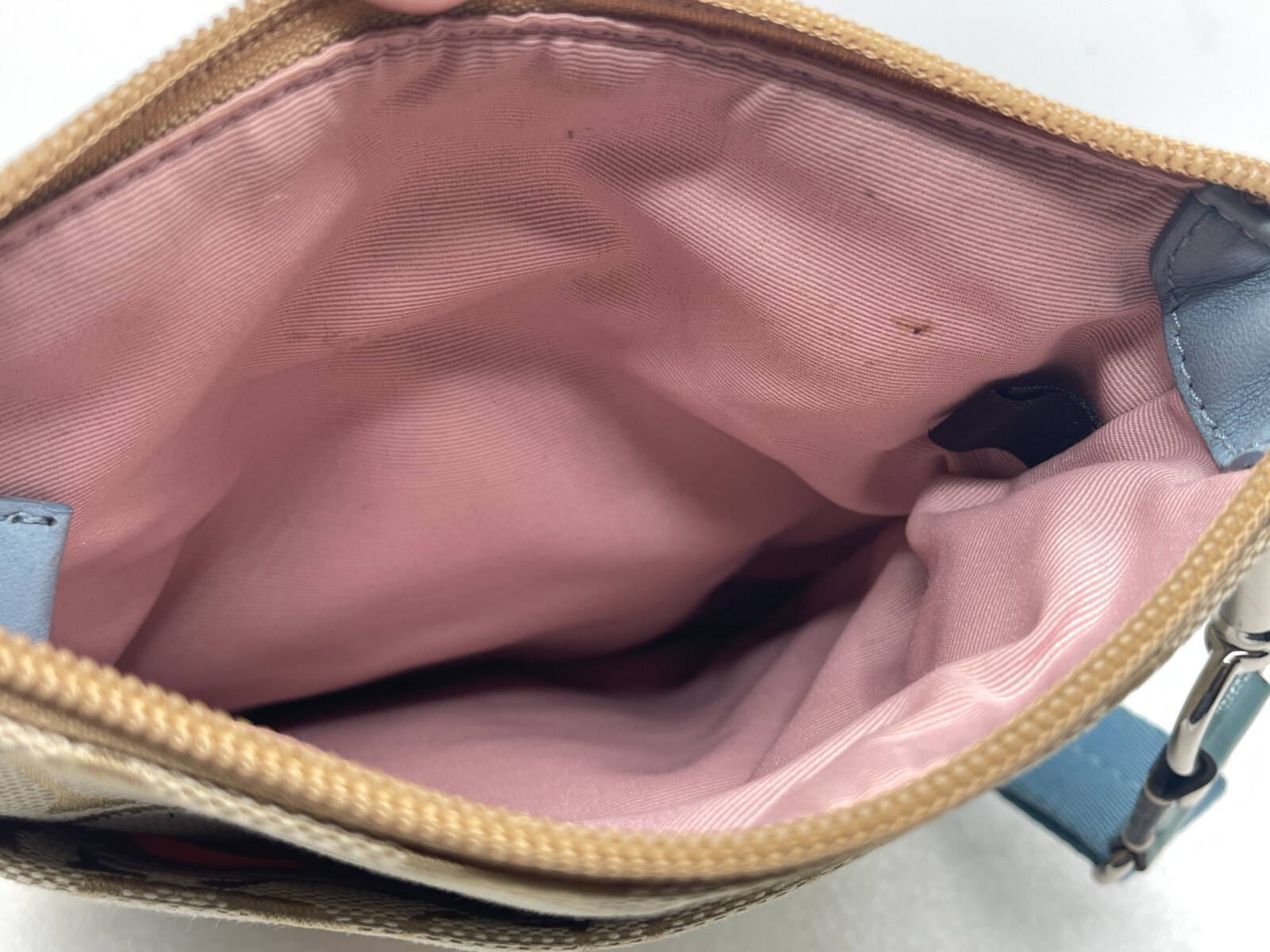 Coach Beige Fabric/Patchwork Leather Messenger Cr… - image 9