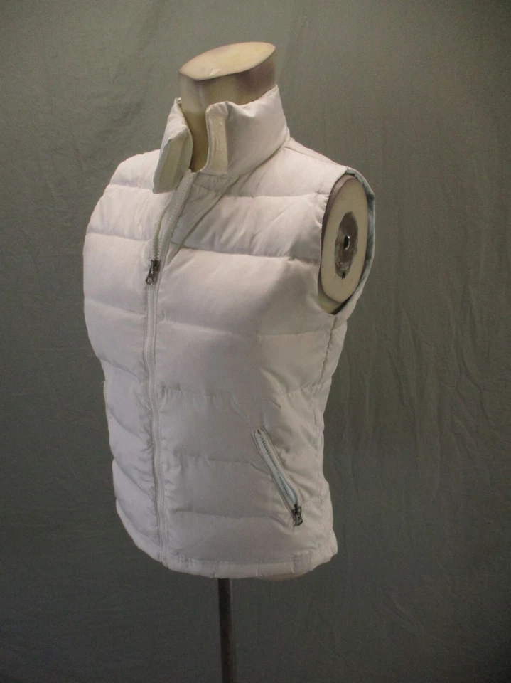 American Eagle Size S Womens White Down Feather Full Zip Insulated Vest 682 - Изображение 3 из 4