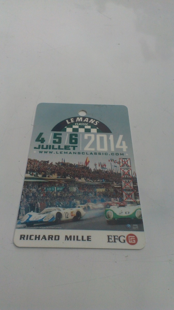 RICHARD MILLE MAIN PARTNER & OFFICIAL TIMEKEEPER OF LE MANS CLASSIC 2014 - Richard Mille